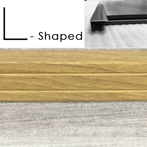 Luxury Aluminium L-shaped trims (Wooden Oak)